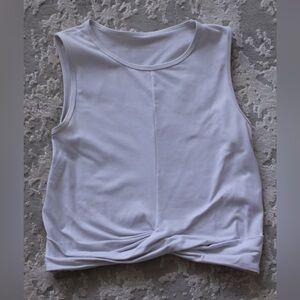 White Paragon Athletic Crop Shirt